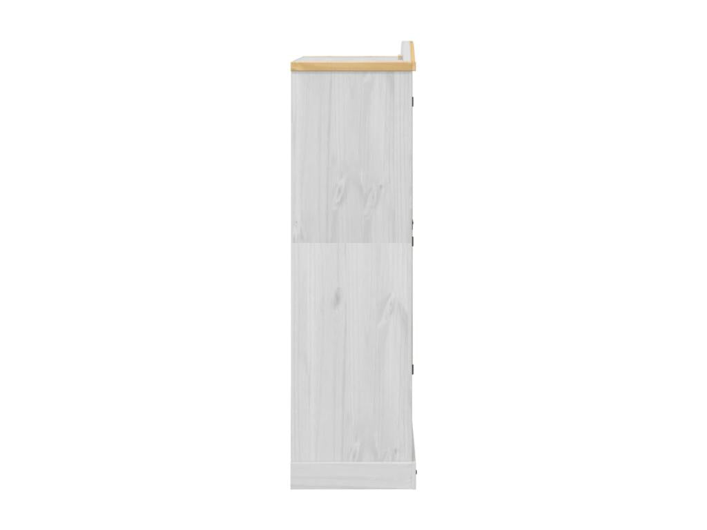 Vertchez white wardrobe, 102x52x186 cm, solid pine wood