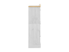 Vertchez white wardrobe, 102x52x186 cm, solid pine wood