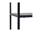 6-shelf metal shelf, black - URBAN