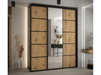 Vertchez 5-door sliding wardrobe, 235.2/180/60 cm, 3 doors, Black/Vertchez/Black