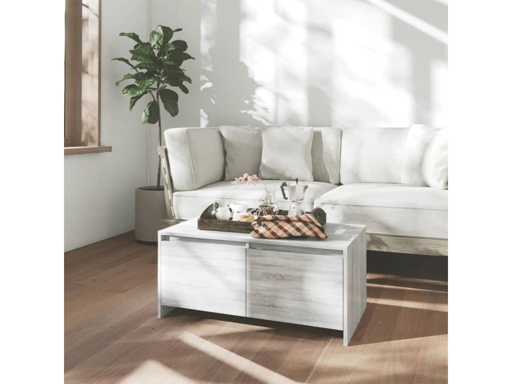 Vertchez coffee table, grey, 90x50x41.5 cm, chipboard