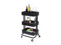 Vertchez-C64 metal kitchen trolley 79x44x35cm - black