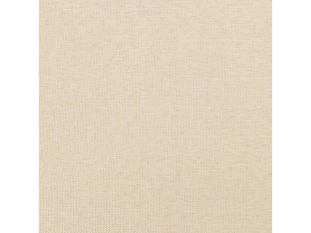 Headboard with wings, Cream, 203x16x118/128 cm, Fabric