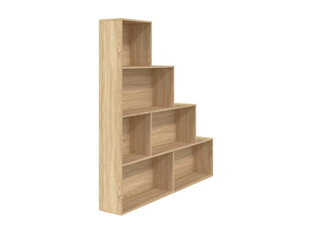 Green Oak Bookshelf/Room Divider from Engineered Wood
