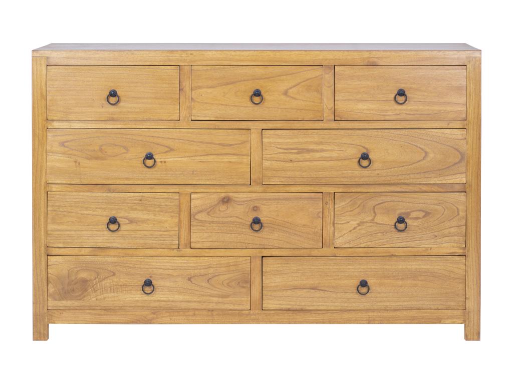 10-drawer chest - Vertchez wood - Natural - Vertchez
