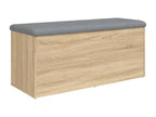 Vertchez oak storage bench, 102x42x45 cm, engineered wood
