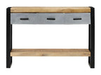 Console table 110x30x76 cm solid raw mango wood