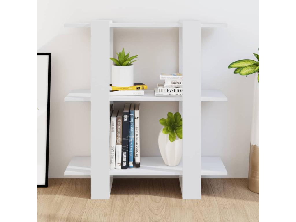 White Room Divider/Bookcase 80x30x87