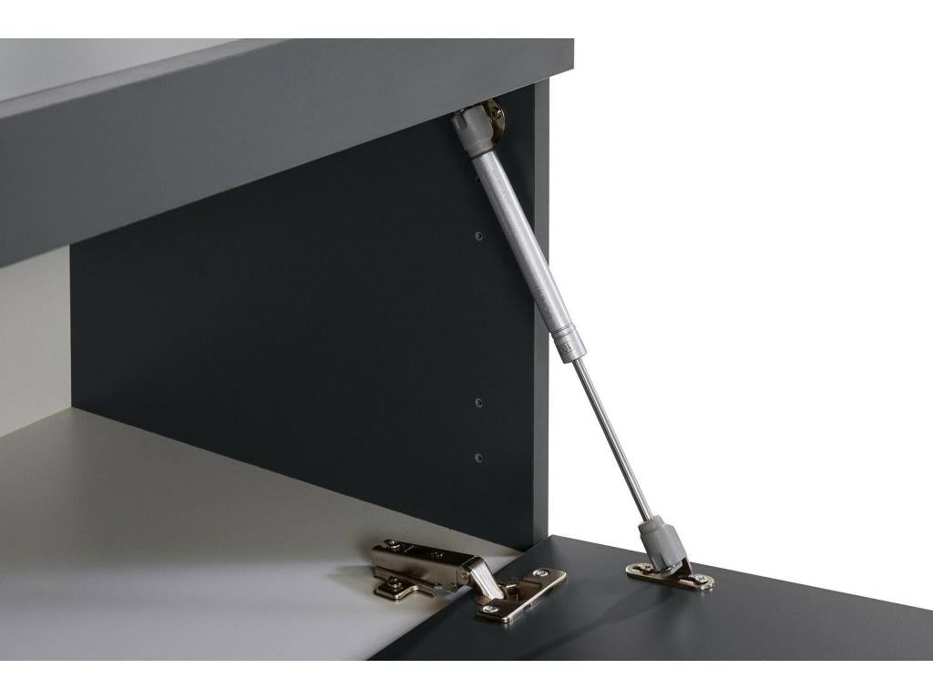 Vertchez TV Stand, Low Sideboard with 3 Doors, TV Stand Base 220x40x35 cm, Anthracite