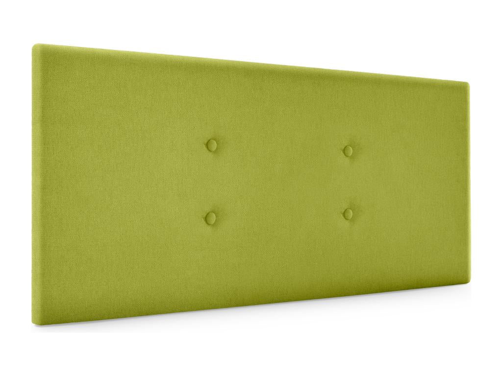 Vertchez Aqualine fabric headboard with 2 buttons, 90x50cm, for 80/90cm beds - Pistachio