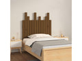 Wall-mounted headboard, honey brown, 82.5x3x80 cm, solid pine wood