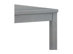 5-piece garden furniture set with cushions, solid Vertchez wood, grey