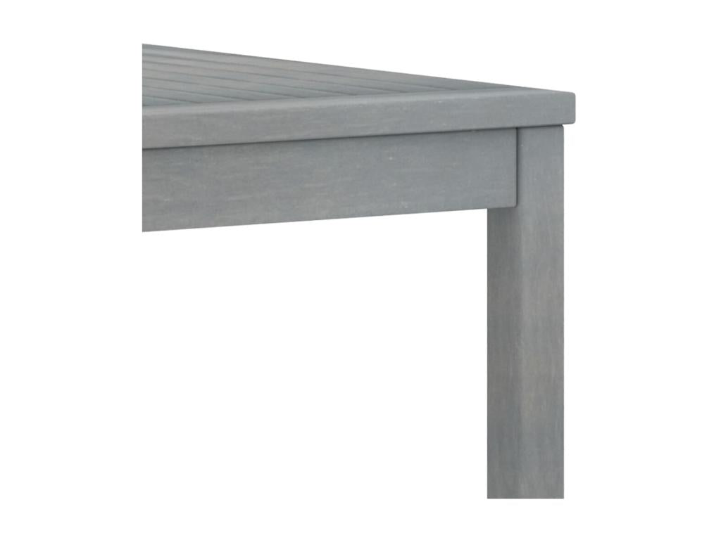 5-piece garden furniture set with cushions, solid Vertchez wood, grey