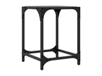 Coffee tables with black glass tops, 2 pieces, 30x30x40 cm, steel