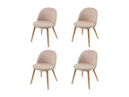 Vertchez-D53 dining chair, set of 4, beige