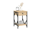 Vertchez oak bedside table, 40x42x60 cm, engineered wood
