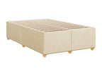 Bed base in Vertchez with cream mattress 120x190 cm fabric