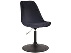 Dining chair - Velvet / Metal - Black - Vertchez