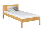 Single bed in wood N02 Natural Pine 100x180