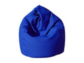 Vertchez Pouf, Multipurpose Armchair, Bag Chair, Footrest, Made in Italy, 70x70 h110 cm, Blue