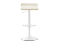 Bar stool - Faux leather / Metal - Cream - Dyn V2
