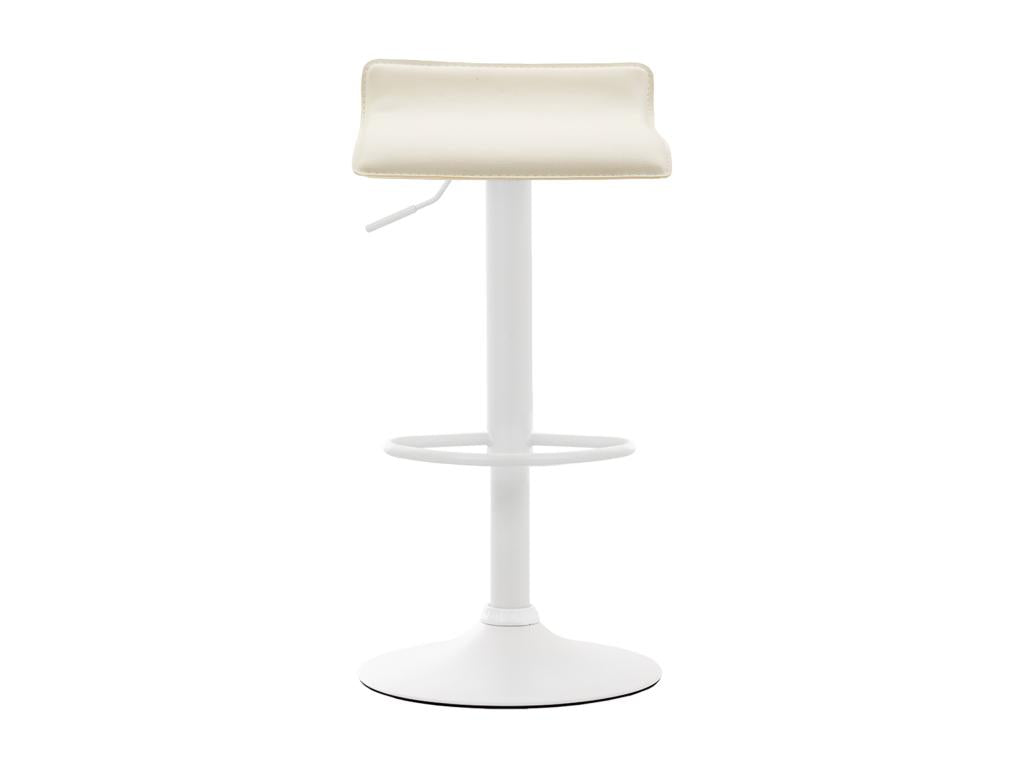 Bar stool - Faux leather / Metal - Cream - Dyn V2