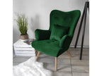 Vertchez 102 Armchair, Green, 100x76x90cm, Upholstered, Wooden Legs