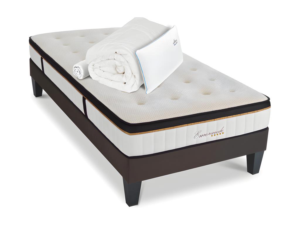 Vertchez High Density Foam Mattress with Memory Foam Comfort and Bed Base Accessories - 90 x 190 cm