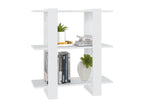White Room Divider/Bookcase 80x30x87