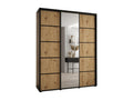Vertchez 5-door sliding wardrobe, 235.2/180/60 cm, 3 doors, Black/Vertchez/Black