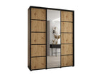 Vertchez 5-door sliding wardrobe, 235.2/180/60 cm, 3 doors, Black/Vertchez/Black