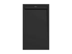 Black shower tray with smooth green finish from SMART, colored grid - 140x80 cm
