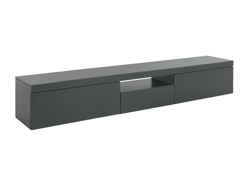 Vertchez TV Stand, Low Sideboard with 3 Doors, TV Stand Base 220x40x35 cm, Anthracite
