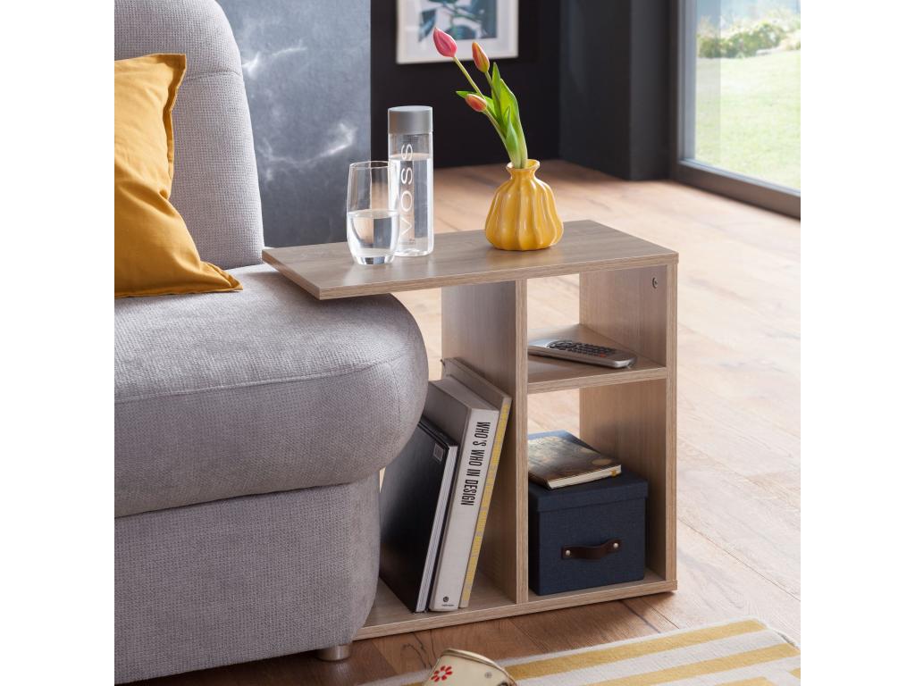 Side table, wooden side table, coffee table, small sofa table, 50 cm