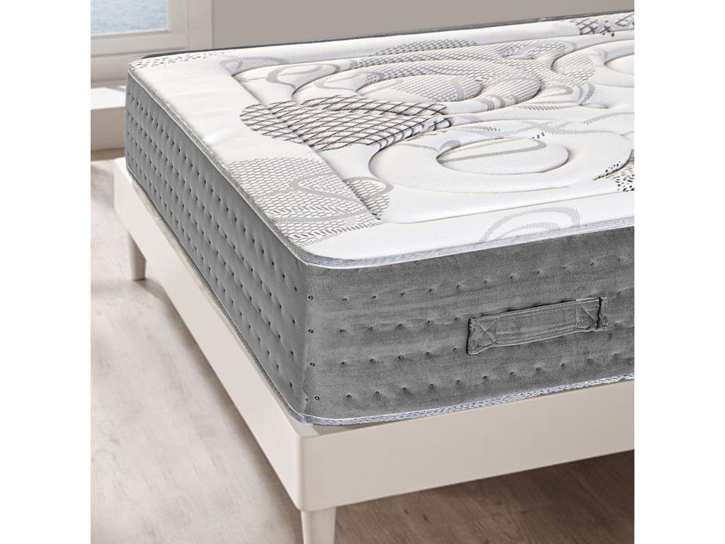Vertchez 140x200 cm pocket spring mattress with memory foam, independent sleeping zones (summer/winter side), 26 cm thick