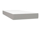 Bed base in Vertchez with mattress and LED, light grey, 90x190