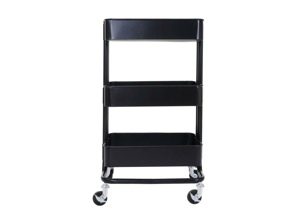 Vertchez-C64 metal kitchen trolley 79x44x35cm - black