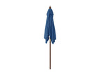 Garden parasol with azure blue wooden pole, 198x198x231 cm
