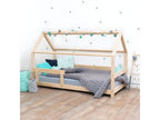 90x190 Cabin Bed from Vertchez with Guardrail - Wood