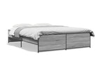 Bed frame without mattress Vertchez gray 140x200 cm