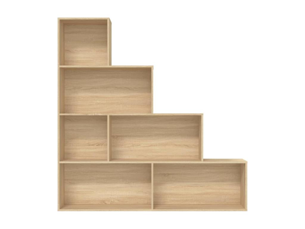 Green Oak Bookshelf/Room Divider from Engineered Wood