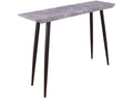 Concrete-effect steel and MDF console table from Vertchez in black and grey