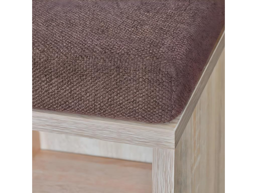 10-compartment shoe storage bench, oak color