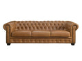 Vertchez 4-seater sofa in premium buffalo leather - Vintage Caramel
