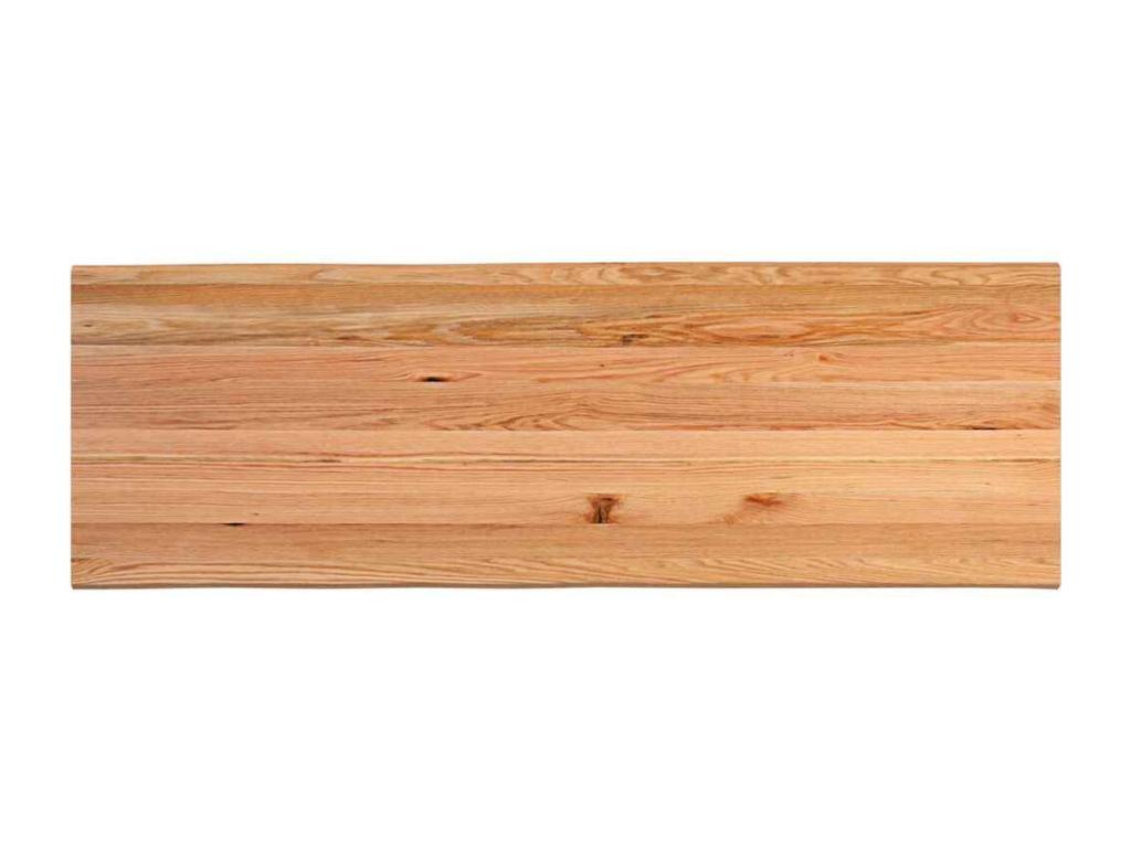 Dining table with natural edge, 240x80x74 cm, solid oak wood