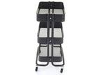 Vertchez-C64 metal kitchen trolley 79x44x35cm - black