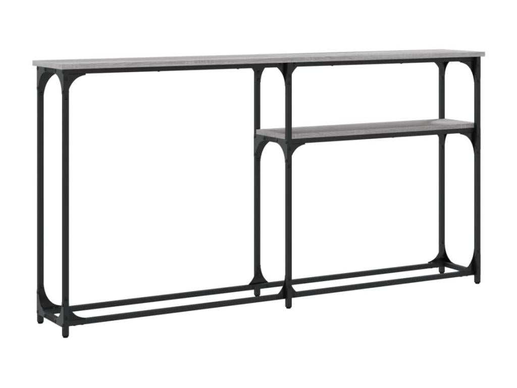 Vertchez grey console table 145x22.5x75 engineered wood
