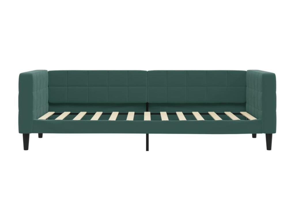 Dark green daybed 80x200 cm velvet