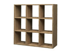 Vertchez Bookshelf, Office Bookcase, Made in Italy, Oak, 90x25x90 cm