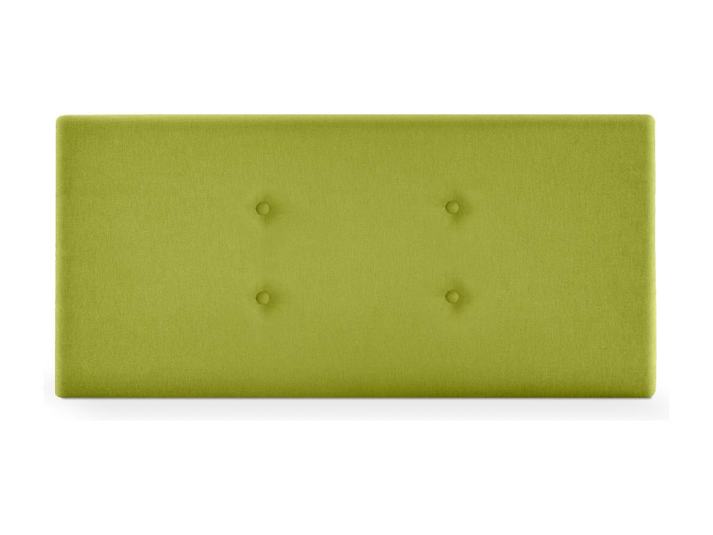 Vertchez Aqualine fabric headboard with 2 buttons, 90x50cm, for 80/90cm beds - Pistachio